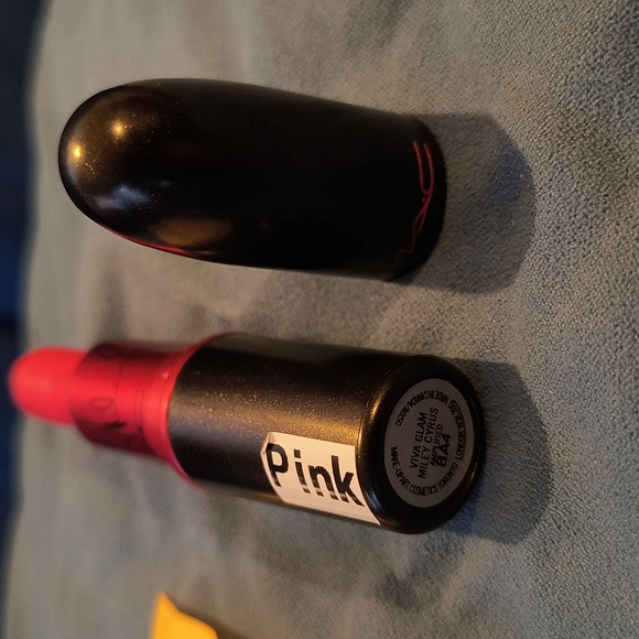 MAC Viva Glam Miley Cyrus Signature Used Pink Amplified BA4 Lipstick 💄Rare - Picture 3 of 5